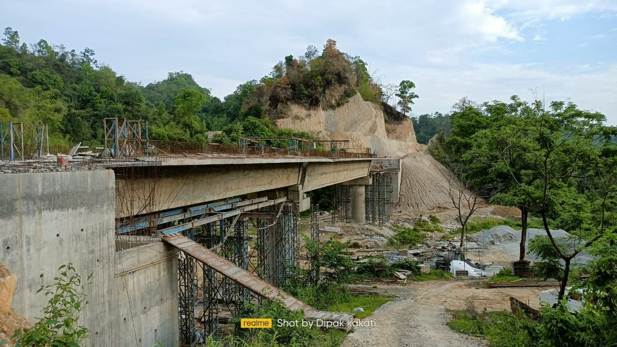 Bhairabkund Bridge — Span construction between pier and abutment