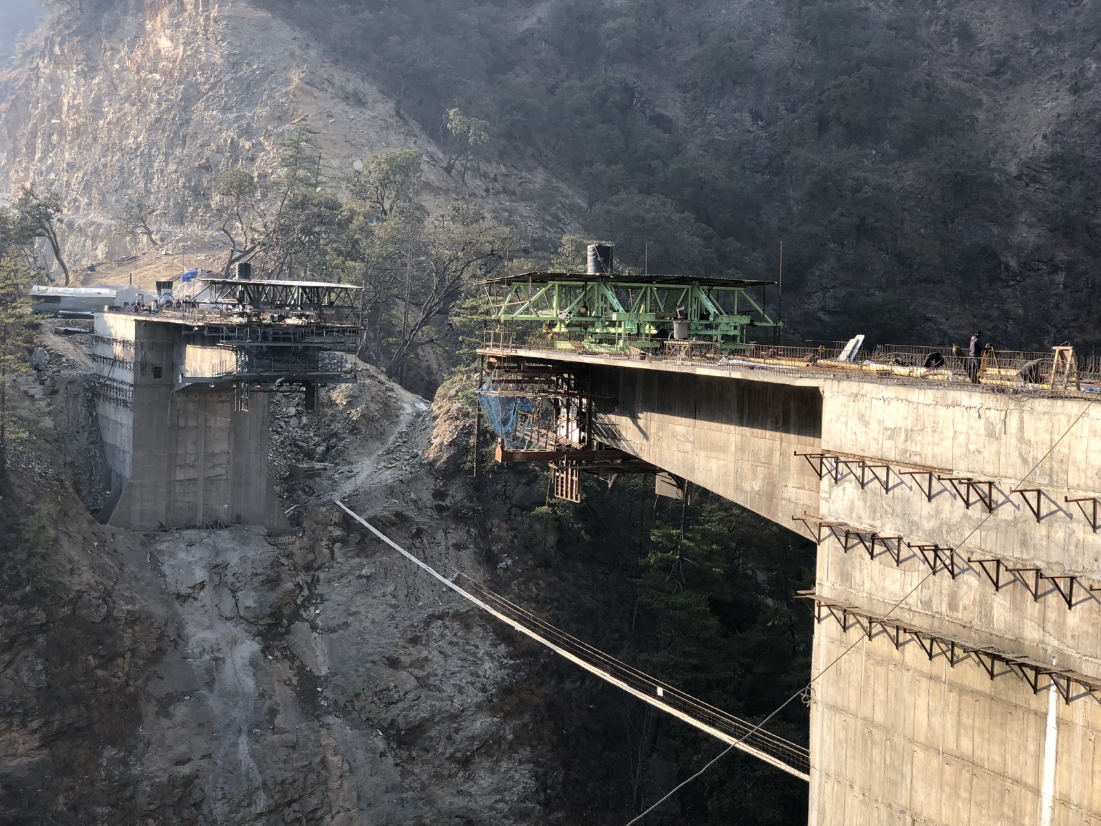 Tanalung Bridge — construction view