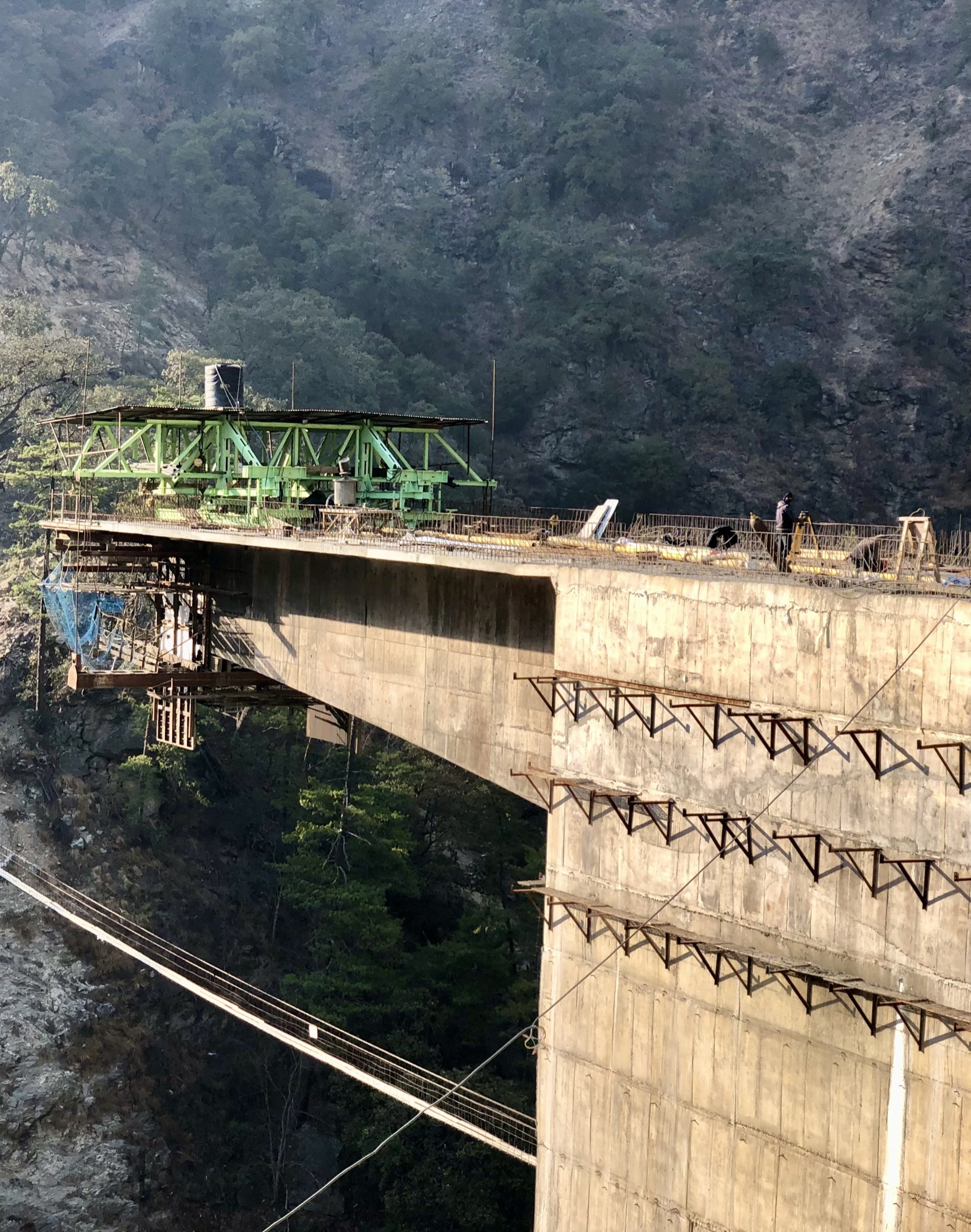 Tanalung Bridge — construction view
